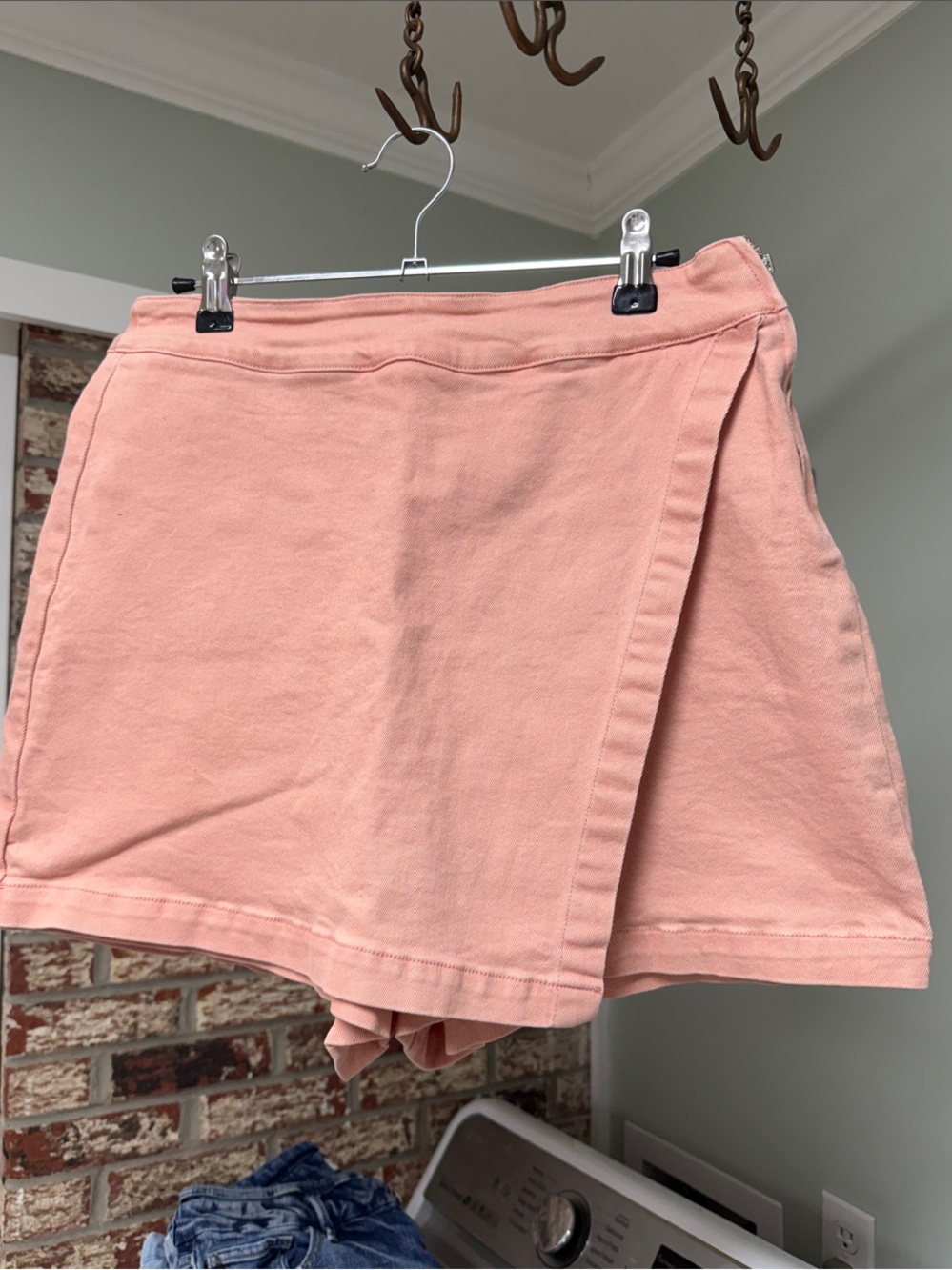 entro Blush Pink Wrap-Front Skort